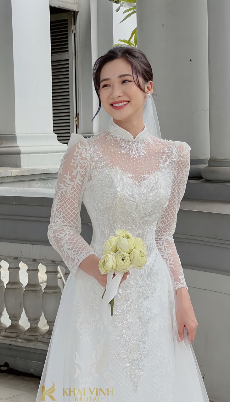 váy phù dâu trắng 2 - Đầm dạ hội cao cấp sang trọng đẹp mới nhất 2021-2022  giá rẻ Hồng Thắng